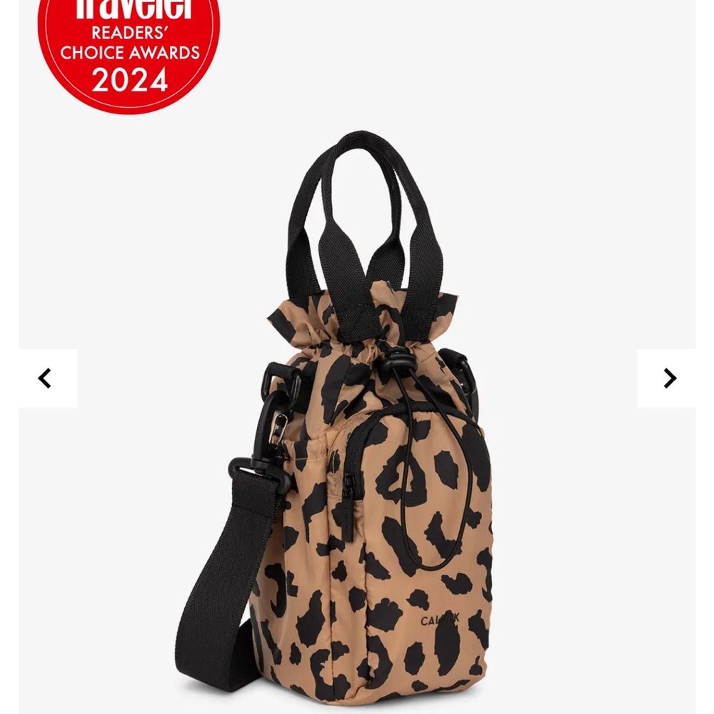 Calpak Water Bottle Holder in Cheetah